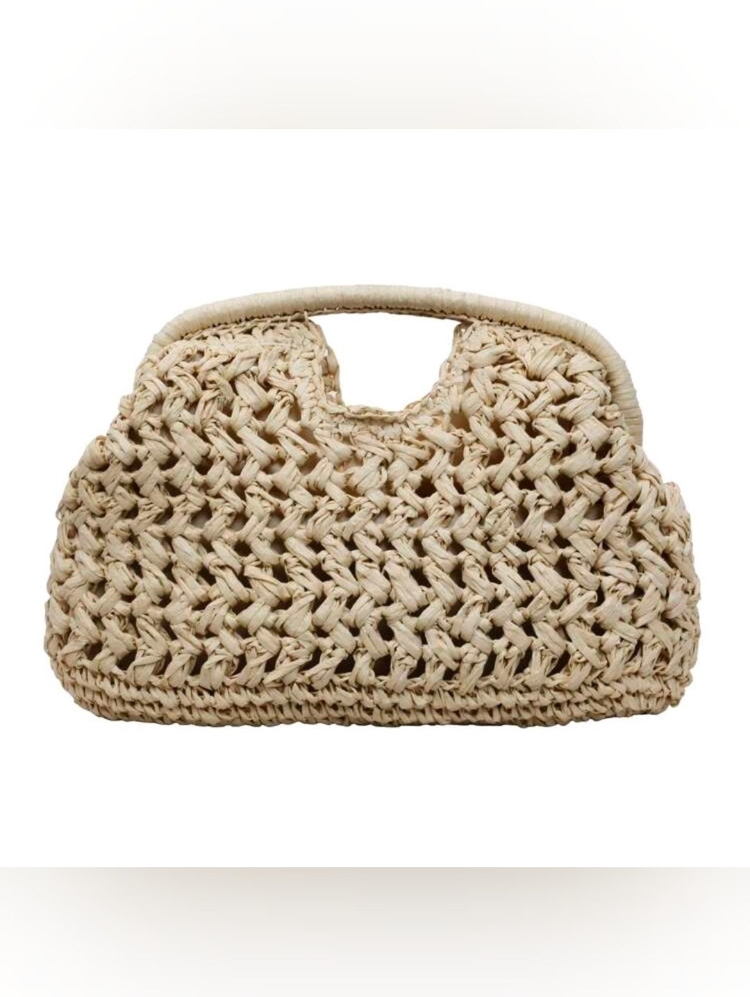Woven Straw Bag - Natural Cream Handbag